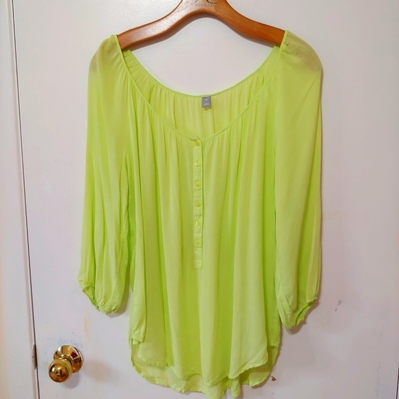 Light green flowy blouse - Picture 1 of 7